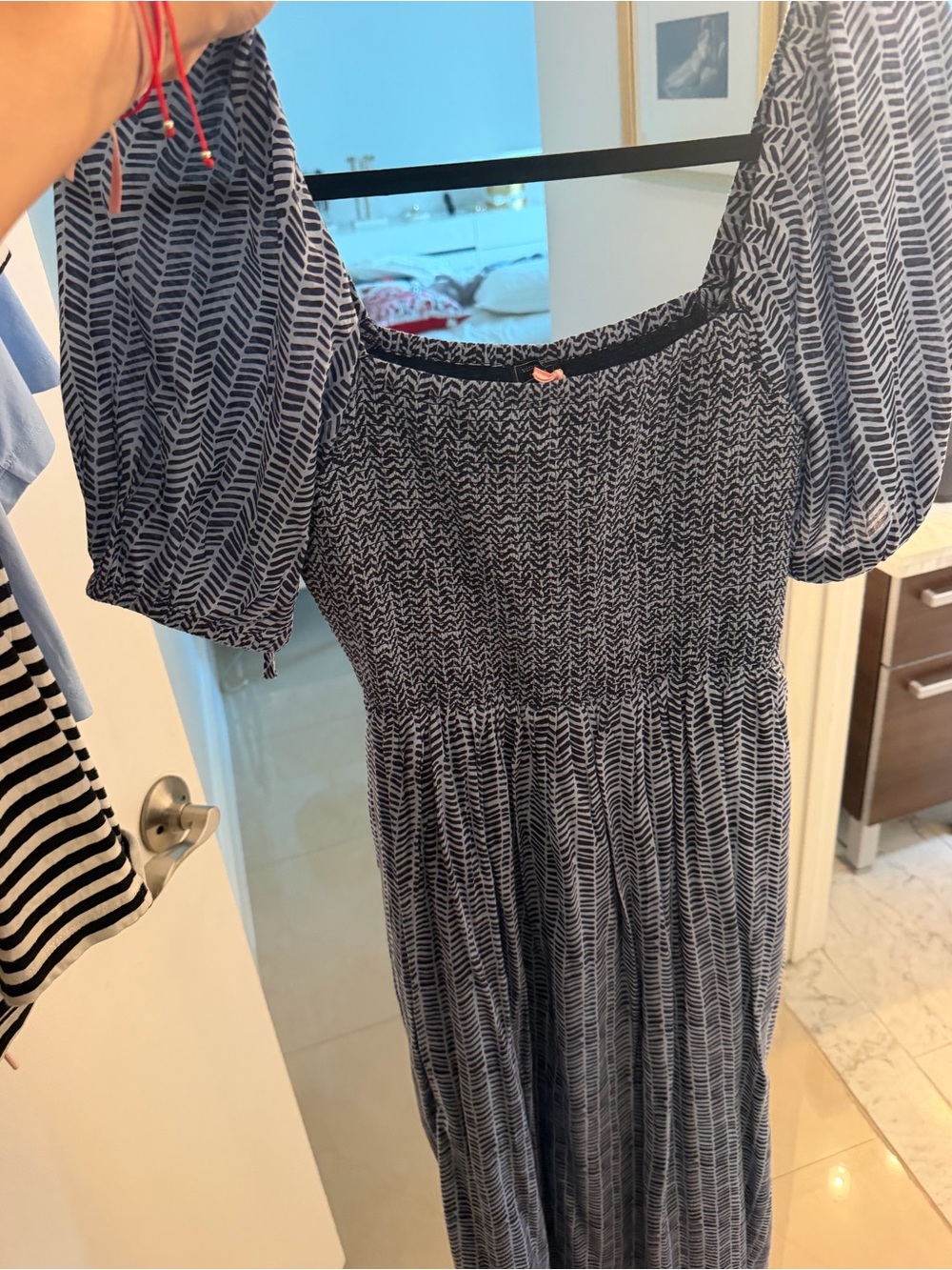 Vineyard Vines Navy Midi Dress